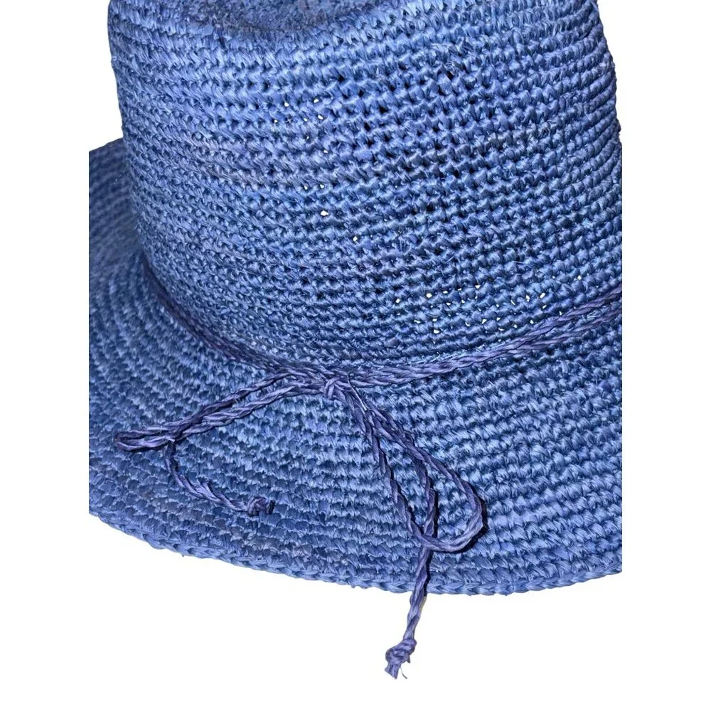 florabella Dylan Bucket Hat in Mdinight Navy One Size New Womens Bucket Sun